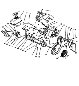 Engine And Frame 2 Diagram and Parts List for 320 28220-7900001 & UP Lawn Boy Snow Blower